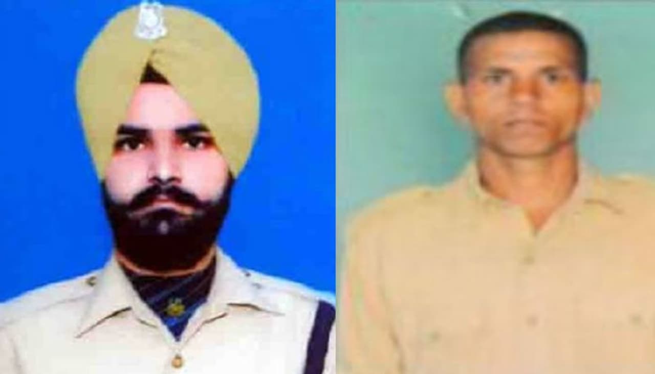 Left: Constable Maninder Singh Attri 75 BN (Punjab); Right: Constable Ramesh Yadav 61 BN (U.P.)