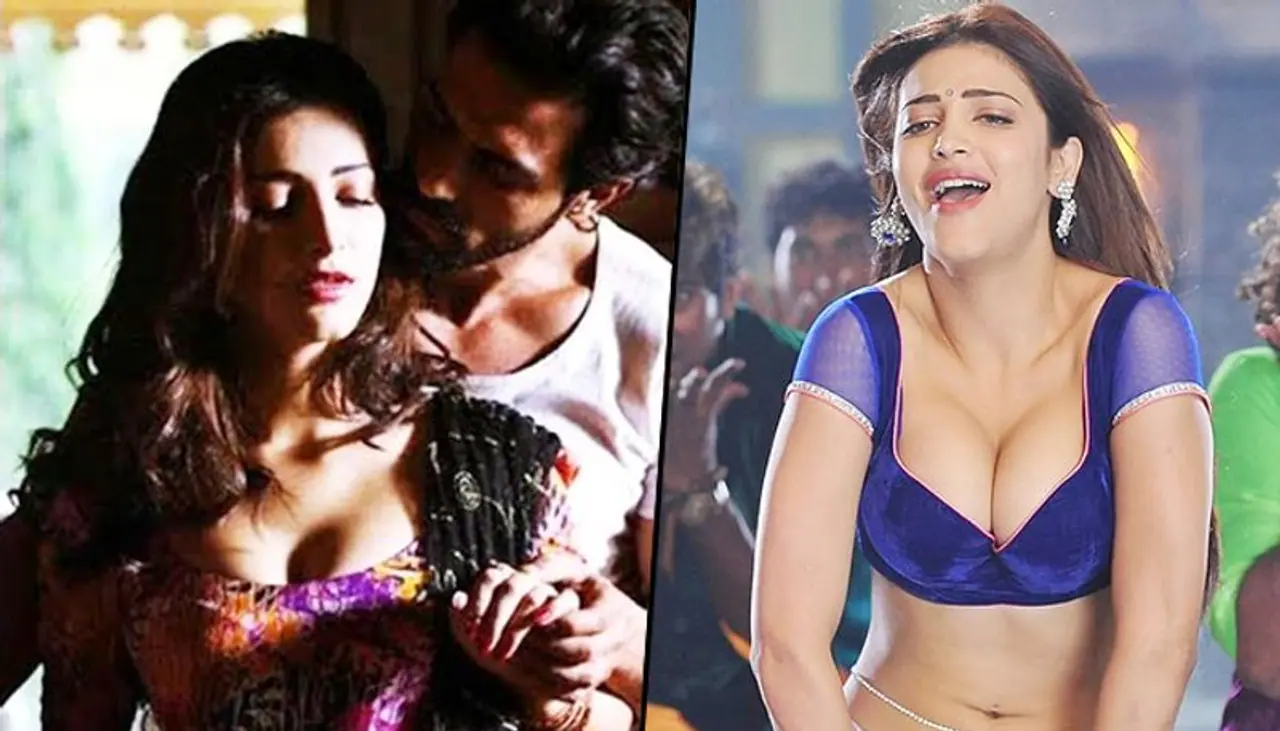 Shruti Haasan: Veteran actor Kamal Haasan's daughter Shruti Haasan has tried to follow in her dad's footsteps. Yes, Shruti has never shied away from bold roles onscreen. Shruti Haasan, who has acted in Bollywood movie, 'D Day' shot a steamy love making scene with co star Arjun Rampal. Known for her roles in the south, Shruti has also portrayed in a romantic scene in the film, 3, with co star Dhanush. Shruti Haasan: Veteran actor Kamal Haasan's daughter Shruti Haasan has tried to follow in her dad's footsteps. Yes, Shruti has never shied away from bold roles onscreen. Shruti Haasan, who has acted in Bollywood movie, 'D Day' shot a steamy love making scene with co star Arjun Rampal. Known for her roles in the south, Shruti has also portrayed in a romantic scene in the film, 3, with co star Dhanush.