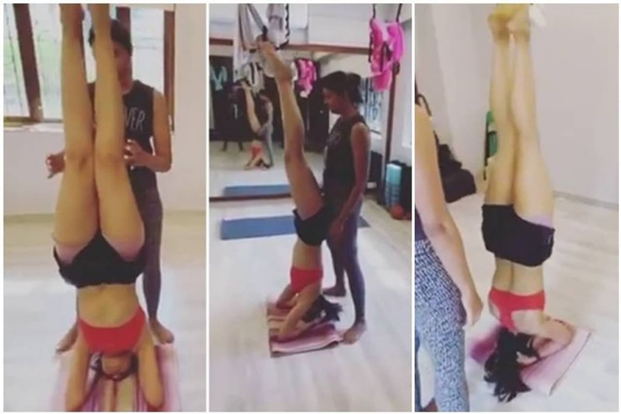 Actress Rakul Preet Singh's latest video will definitely inspire you and will make you join a yoga centre now. Rakul Preet Singh was seen doing a headstand like a pro. Actress Rakul Preet Singh's latest video will definitely inspire you and will make you join a yoga centre now. Rakul Preet Singh was seen doing a headstand like a pro.
