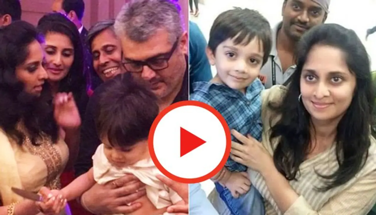 Tamil actor Ajith Kumar's son turned a year older on Monday, March 2, and celebrations seemed to have kicked in, in advance for the family. Tamil actor Ajith Kumar's son turned a year older on Monday, March 2, and celebrations seemed to have kicked in, in advance for the family.