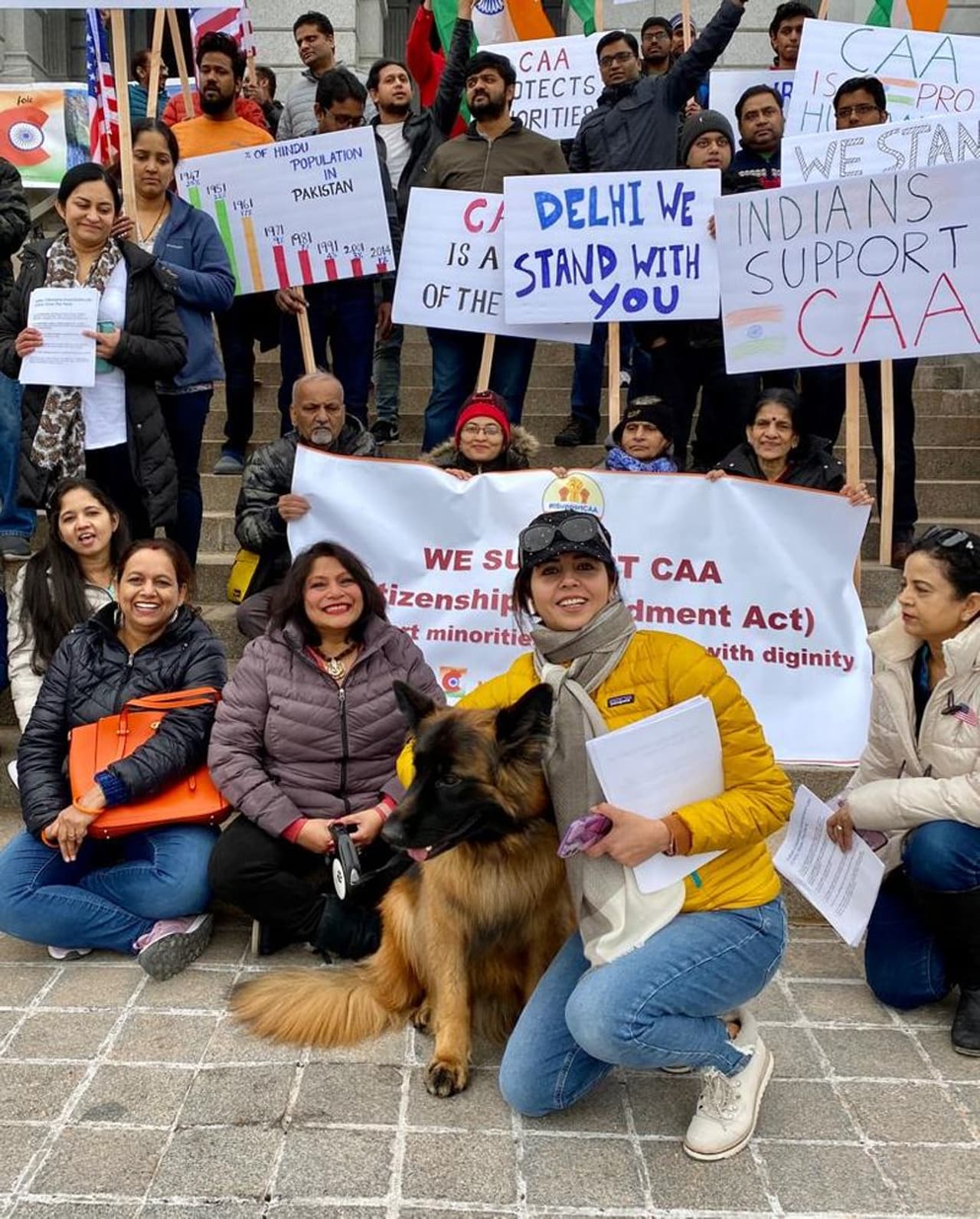 Support for Modi led government’s new law Citizenship Amendment Act (CAA) surges in Denver, Colorado in the United States Support for Modi led government’s new law Citizenship Amendment Act (CAA) surges in Denver, Colorado in the United States
