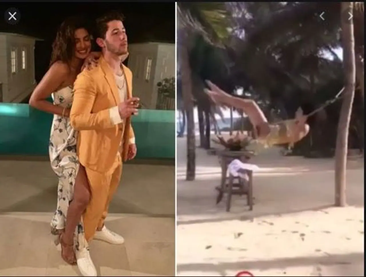 Priyanka Chopra and Nick Jonas – Caribbean: The duo tied the knot in December 2018 at Jodhpur's Umaid Bhawan Palace. Following their lavish wedding, Priyanka and Nick were seen having a gala time in Switzerland with their family after which they went to the Caribbean for their honeymoon to sunbathe in the white sandy beaches. Priyanka Chopra and Nick Jonas – Caribbean: The duo tied the knot in December 2018 at Jodhpur's Umaid Bhawan Palace. Following their lavish wedding, Priyanka and Nick were seen having a gala time in Switzerland with their family after which they went to the Caribbean for their honeymoon to sunbathe in the white sandy beaches.