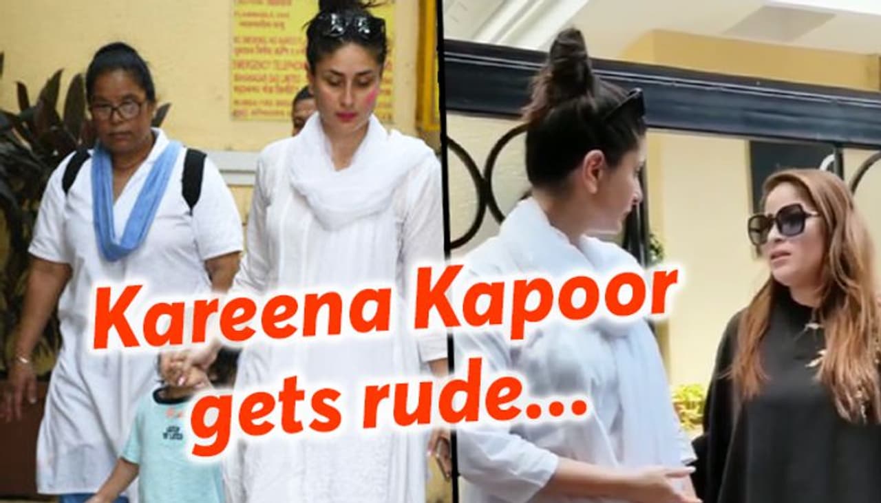During Holi celebrations, Kareena Kapoor along with her son Taimur Ali Khan were spotted outside their house in white clothes. During Holi celebrations, Kareena Kapoor along with her son Taimur Ali Khan were spotted outside their house in white clothes.
