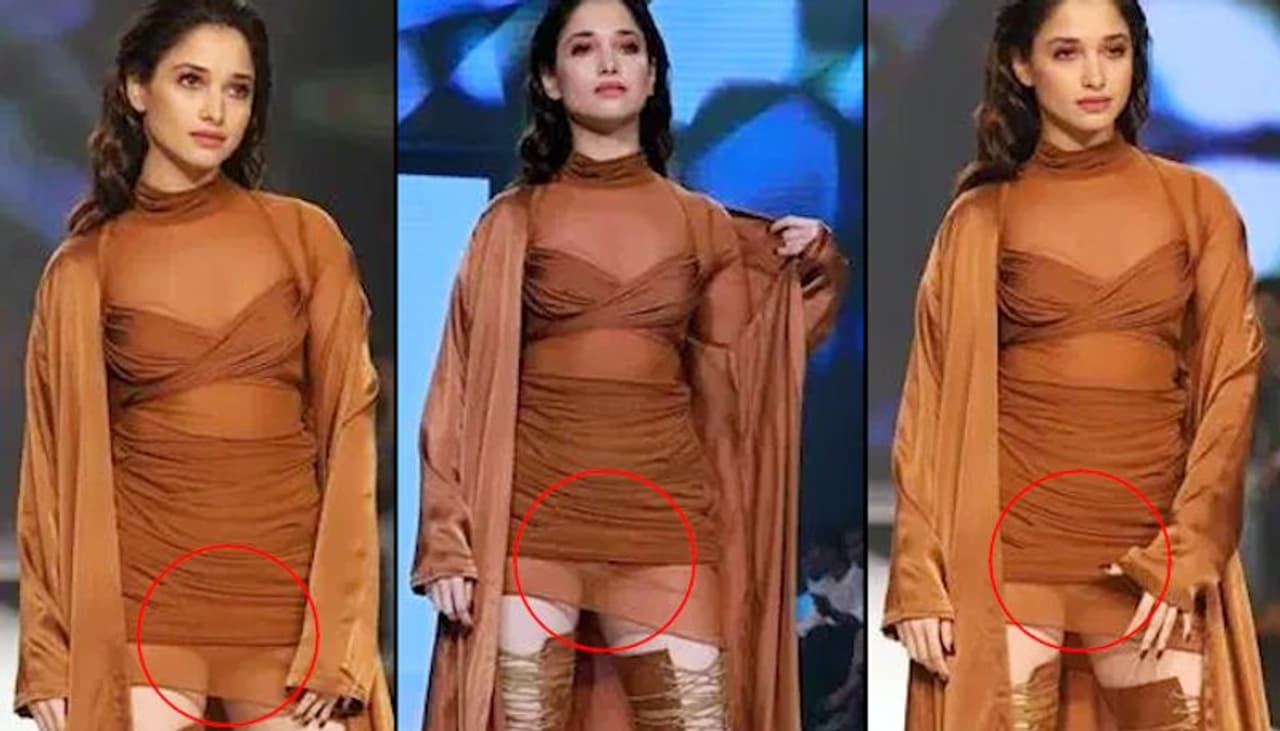 Tamannaah Bhatia recently landed in an embarrassing situation while she was walking the ramp at the Bombay Times Fashion Week in Mumbai. Tamannaah Bhatia recently landed in an embarrassing situation while she was walking the ramp at the Bombay Times Fashion Week in Mumbai.