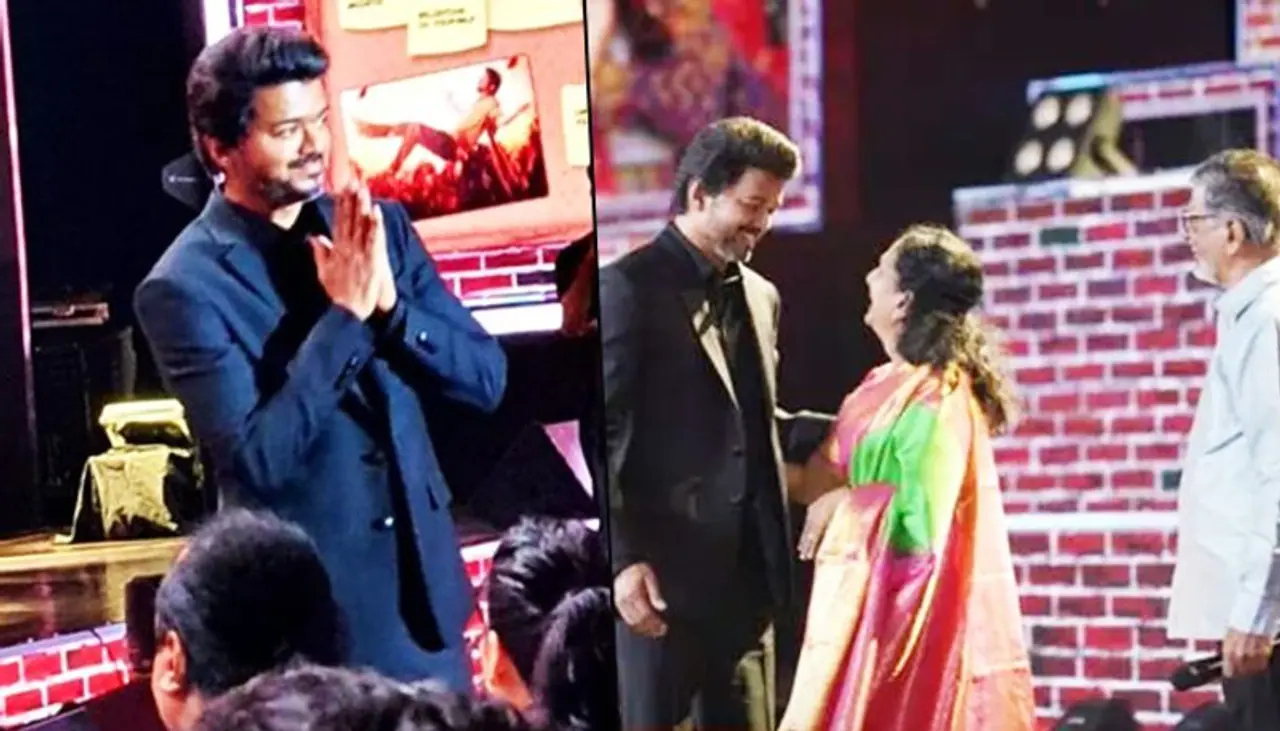 Tamil superstar Vijay recently launched Master's music along with the other cast and crew. The event was held in Chennai during the weekend where Vijay's parents SA Chandrasekhar and Shoba Chandrasekhar were also present. Tamil superstar Vijay recently launched Master's music along with the other cast and crew. The event was held in Chennai during the weekend where Vijay's parents SA Chandrasekhar and Shoba Chandrasekhar were also present.