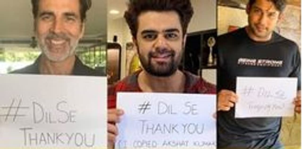 The entire country is caught up in lockdown and while we are at our homes, doctors, nurses, police force, cleaners, grocery store owners amongst other warriors are serving people to the best of their capabilities. Several Bollywood actors followed Akshay Kumar’s call to acknowledge the contribution of all essential workers during the lockdown period with the hashtag ‘#DilSe Thank you’.<br /><br /> The entire country is caught up in lockdown and while we are at our homes, doctors, nurses, police force, cleaners, grocery store owners amongst other warriors are serving people to the best of their capabilities. Several Bollywood actors followed Akshay Kumar’s call to acknowledge the contribution of all essential workers during the lockdown period with the hashtag ‘#DilSe Thank you’.<br /><br /> 
