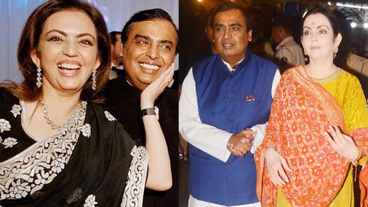 <p>ಮುಖೇಶ್ ನೀತಾ ವಿವಾಹವು ಆರೆಂಜ್ಡ್ ಕಮ್ ಲವ್ ಮ್ಯಾರೇಜ್.</p> <p>ಮುಖೇಶ್ ನೀತಾ ವಿವಾಹವು ಆರೆಂಜ್ಡ್ ಕಮ್ ಲವ್ ಮ್ಯಾರೇಜ್.</p>