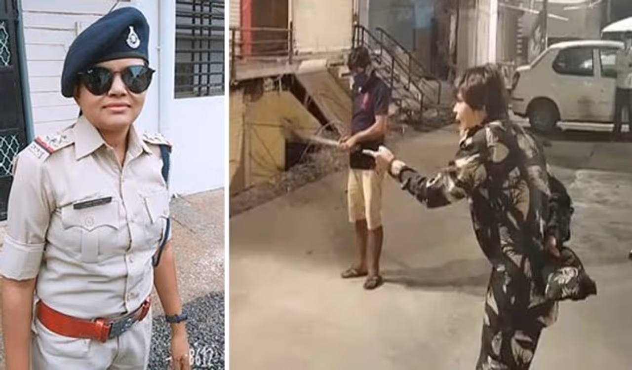 <p>ಈ ಲೇಡಿ ಆಫೀಸರ್ ಬೇರಾರೂ ಅಲ್ಲ,ಇಂದೋರ್ನ ಸರಫಾ ಠಾಣೆಯ ಇನ್ಸ್ಪೆಕ್ಟರ್ ಅಮೃತಾ ಸೋಲಂಕಿ. ಇವರು ಈ ಹಿಂದಿನಿಂದಲೂ ತಮ್ಮದೇ ಸ್ಟೈಲ್ಗೆ ಗುರುತಿಸಿಕೊಂಡವರು. ಸೋಮವಾರ ರಾತ್ರಿ ಇಬ್ರು ಗೆಳೆಯರು ಅನಗತ್ಯವಾಗಿ ಓಡಾಡುತ್ತಿರುವುದನ್ನು ನೊಡಿ ತಮ್ಮ ಲಾಠಿ ಬೀಸಿದ್ದಾರೆ. ಇನ್ನು ಕಜ್ಜಾಯ ತಿಂದ ಯುವಕ ಬೆದರಿಕೆ ಹಾಕಲು ಮುಂದಾದಾ, ಯಾರ ಬಳಿ ದೂರು ನೀಡುತ್ತೀಯೋ ನೀಡು, ನಾನು ಯಾರಿಗೂ ಎದರಲ್ಲ ಎಂದು ಗುಡುಗಿದ್ದಾರೆ.</p> <p>ಈ ಲೇಡಿ ಆಫೀಸರ್ ಬೇರಾರೂ ಅಲ್ಲ,ಇಂದೋರ್ನ ಸರಫಾ ಠಾಣೆಯ ಇನ್ಸ್ಪೆಕ್ಟರ್ ಅಮೃತಾ ಸೋಲಂಕಿ. ಇವರು ಈ ಹಿಂದಿನಿಂದಲೂ ತಮ್ಮದೇ ಸ್ಟೈಲ್ಗೆ ಗುರುತಿಸಿಕೊಂಡವರು. ಸೋಮವಾರ ರಾತ್ರಿ ಇಬ್ರು ಗೆಳೆಯರು ಅನಗತ್ಯವಾಗಿ ಓಡಾಡುತ್ತಿರುವುದನ್ನು ನೊಡಿ ತಮ್ಮ ಲಾಠಿ ಬೀಸಿದ್ದಾರೆ. ಇನ್ನು ಕಜ್ಜಾಯ ತಿಂದ ಯುವಕ ಬೆದರಿಕೆ ಹಾಕಲು ಮುಂದಾದಾ, ಯಾರ ಬಳಿ ದೂರು ನೀಡುತ್ತೀಯೋ ನೀಡು, ನಾನು ಯಾರಿಗೂ ಎದರಲ್ಲ ಎಂದು ಗುಡುಗಿದ್ದಾರೆ.</p>