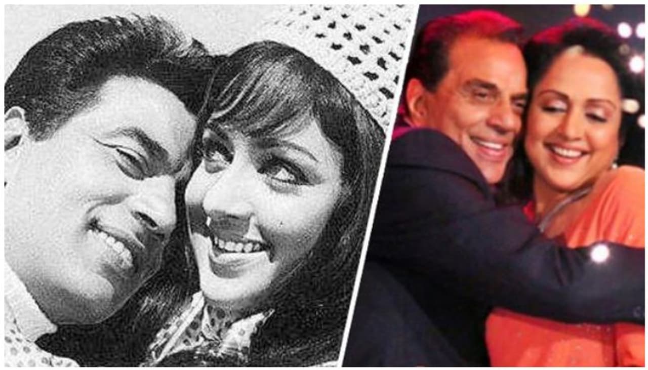 <p>ധര്മ്മേന്ദ്രയും ഹേമ മാലിനിയും 27 ചിത്രങ്ങളില് ഒന്നിച്ച് അഭിനയിച്ചിരുന്നു. ഇരുവരും പ്രണയ ഗോസിപ്പുകളില് നിറയുകയും ചെയ്തിരുന്നു. ധര്മ്മേന്ദ്രയും ഹേമ മാലിനിയും 1980 മെയ് രണ്ടിന് ആണ് വിവാഹിതരായത്. ഇരുവര്ക്കും രണ്ട് മക്കളുണ്ട്. ഇഷ ഡിയോളും അഹ്ന ഡിയോളും.</p> <p>ധര്മ്മേന്ദ്രയും ഹേമ മാലിനിയും 27 ചിത്രങ്ങളില് ഒന്നിച്ച് അഭിനയിച്ചിരുന്നു. ഇരുവരും പ്രണയ ഗോസിപ്പുകളില് നിറയുകയും ചെയ്തിരുന്നു. ധര്മ്മേന്ദ്രയും ഹേമ മാലിനിയും 1980 മെയ് രണ്ടിന് ആണ് വിവാഹിതരായത്. ഇരുവര്ക്കും രണ്ട് മക്കളുണ്ട്. ഇഷ ഡിയോളും അഹ്ന ഡിയോളും.</p>