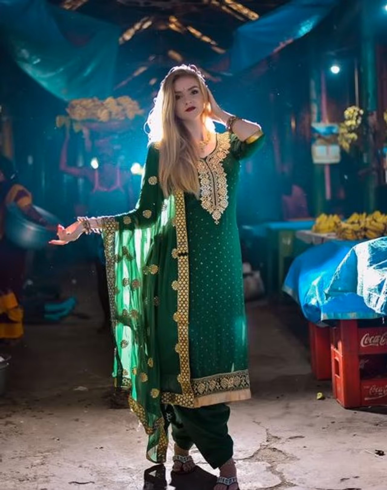 <p>Here's an example of how a German national has adapted herself so well to the customs, tradition, food, culture and attire and accepted India as her second home.</p>