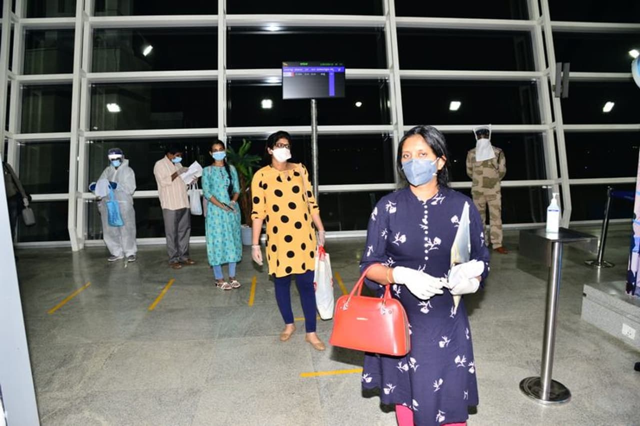 <p>The first flight to repatriate 177 citizens stranded in Dubai due to the coronavirus pandemic arrived in Mangaluru on May 12 night.<br /> </p> <p>The first flight to repatriate 177 citizens stranded in Dubai due to the coronavirus pandemic arrived in Mangaluru on May 12 night.<br /> </p>