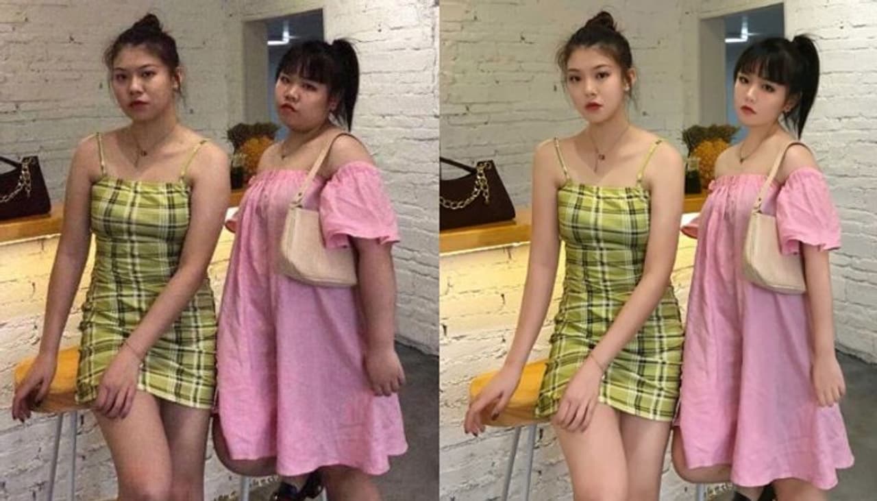 <p>ചൈനയില്‍ നിന്നുള്ള രണ്ട് സോഷ്യല്‍ മീഡിയാ താരങ്ങളാണിവര്‍. ഫോട്ടോഷോപ്പിന്‍റെ കഴിവ് കാണിച്ചുതരുന്ന ചിത്രങ്ങളാണ് ഇരുവരും പങ്കുവച്ചിരിക്കുന്നത്.&nbsp;</p>