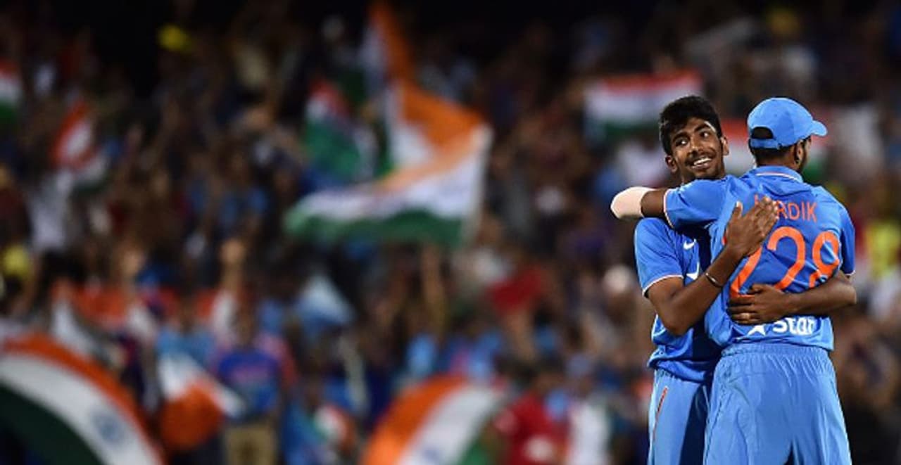 <p>On January 26, 2016, Hardik and Jasprit Bumrah made their T20I debuts in the same match, against Australia, in Adelaide.</p>