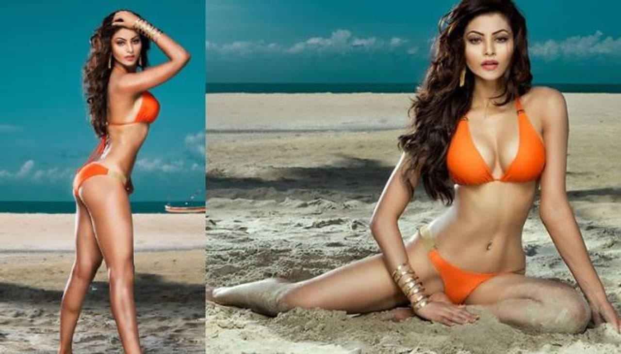 <p>ഓറഞ്ച് നിറത്തിലുള്ള ബിക്കിനിയാണ് ഉർവശി ധരിച്ചിരിക്കുന്നത്.</p>