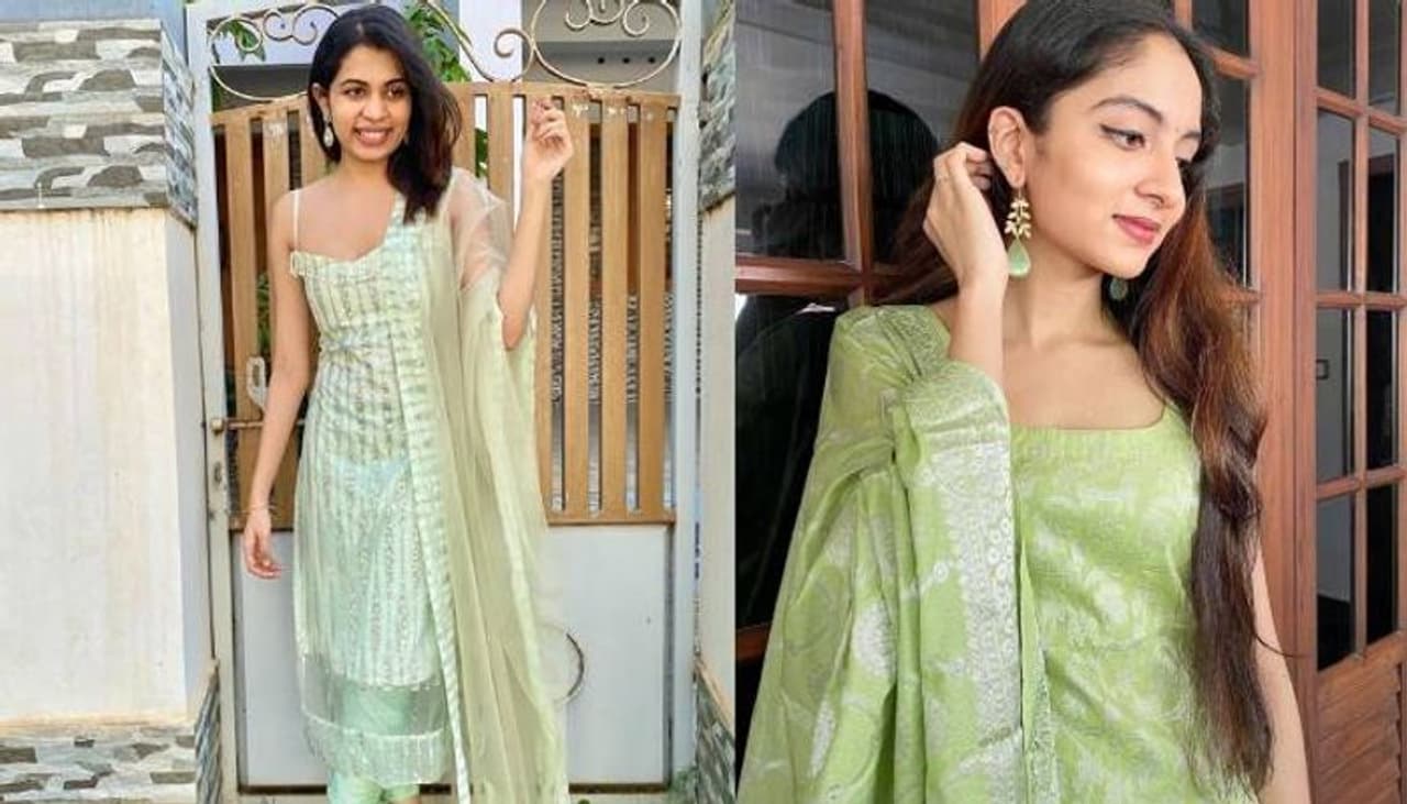 <p>ഇരുവരും പച്ച നിറത്തിലുള്ള സല്‍വാറുകളാണ് ധരിച്ചിരിക്കുന്നത്. &nbsp;</p>