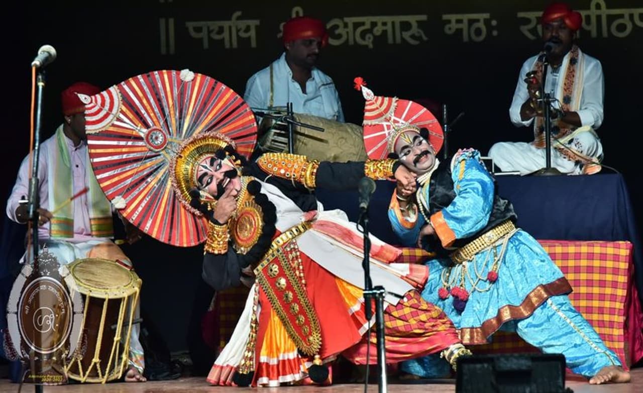 <p>&nbsp;ಉಡುಪಿಯ ಶ್ರೀ ಕೃಷ್ಣ ಮಠದಲ್ಲಿ ಮೇಳೈಸಿದ ಯಕ್ಷಗಾನ</p>