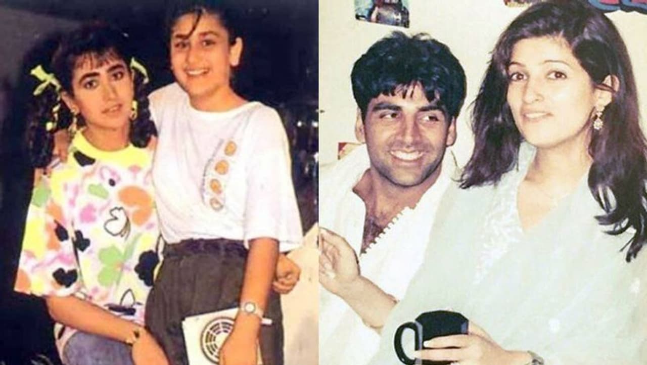 <p>ಸಹೋದರಿ ಕರಿಷ್ಮಾಳ ತೊಡೆಯ ಮೇಲೆ ಕುಳಿತಿರುವ ಕರೀನಾ ಕಪೂರ್ ಅತ್ಯಂತ ಮುದ್ದಾಗಿ ಕಾಣಿಸುತ್ತಿದ್ದಾಳೆ. ಕರಿಷ್ಮಾ 90ರ ದಶಕದಲ್ಲಿ ಬಾಲಿವುಡ್ಗೆ ಪಾದಾರ್ಪಣೆ ಮಾಡಿದರೆ, ಕರೀನಾ ಎಂಟ್ರಿ ಕೊಟ್ಟಿದ್ದು 2000ರಲ್ಲಿ. ಅಕ್ಷಯ್ ಕುಮಾರ್ ಮತ್ತು ಟ್ವಿಂಕಲ್ ಖನ್ನಾರ ಲುಕ್ಗಳಲ್ಲಿ ಸಾಕಷ್ಟು ಬದಲಾವಣೆಗಳಾಗಿವೆ.<br /> </p> <p>ಸಹೋದರಿ ಕರಿಷ್ಮಾಳ ತೊಡೆಯ ಮೇಲೆ ಕುಳಿತಿರುವ ಕರೀನಾ ಕಪೂರ್ ಅತ್ಯಂತ ಮುದ್ದಾಗಿ ಕಾಣಿಸುತ್ತಿದ್ದಾಳೆ. ಕರಿಷ್ಮಾ 90ರ ದಶಕದಲ್ಲಿ ಬಾಲಿವುಡ್ಗೆ ಪಾದಾರ್ಪಣೆ ಮಾಡಿದರೆ, ಕರೀನಾ ಎಂಟ್ರಿ ಕೊಟ್ಟಿದ್ದು 2000ರಲ್ಲಿ. ಅಕ್ಷಯ್ ಕುಮಾರ್ ಮತ್ತು ಟ್ವಿಂಕಲ್ ಖನ್ನಾರ ಲುಕ್ಗಳಲ್ಲಿ ಸಾಕಷ್ಟು ಬದಲಾವಣೆಗಳಾಗಿವೆ.<br /> </p>