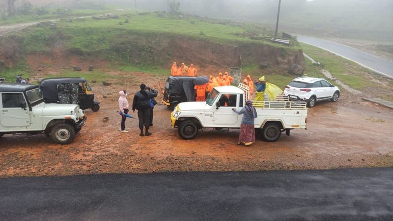 <p>With rains in several parts of Karnataka amid coronavirus pandemic, state medical education minister Dr K Sudhakar on Thursday (August 6) asked the people to maintain caution and contact the health department helpline in case of any symptoms.</p> <p>With rains in several parts of Karnataka amid coronavirus pandemic, state medical education minister Dr K Sudhakar on Thursday (August 6) asked the people to maintain caution and contact the health department helpline in case of any symptoms.</p>
