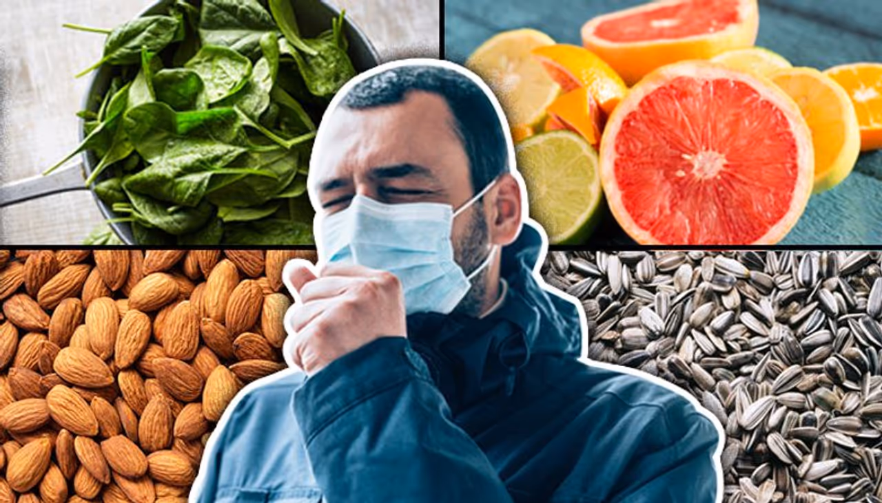 <p>ಬಲವಾದ ರೋಗನಿರೋಧಕ ಶಕ್ತಿಯನ್ನು ಹೊಂದಿದ್ದರೆ, &nbsp;ದೇಹವು ವೈರಲ್ ಸೋಂಕುಗಳ ವಿರುದ್ಧ ಹೋರಾಡಬಹುದು. COVID 19 ನಿಂದ ರಕ್ಷಿಸುವ ಯಾವುದೇ ಔಷಧಿ ಅಥವಾ &nbsp;ದೃಢ ಪಡಿಸಿದ ಮನೆಮದ್ದು ಇಲ್ಲ. ಆದರೆ, ದೈನಂದಿನ ಆಹಾರದಲ್ಲಿ ವಿಟಮಿನ್‌ಗಳನ್ನು &nbsp;ಸೇರಿಸುವ ಮೂಲಕ ಆರೋಗ್ಯಕರ ರೋಗನಿರೋಧಕ ಶಕ್ತಿಯನ್ನು ಹೊಂದಬಹುದು. ರೋಗನಿರೋಧಕ ಶಕ್ತಿಯನ್ನು ಹೆಚ್ಚಿಸುವ ಕೆಲವು ಆಹಾರಗಳು ಇಲ್ಲಿವೆ.&nbsp;</p>