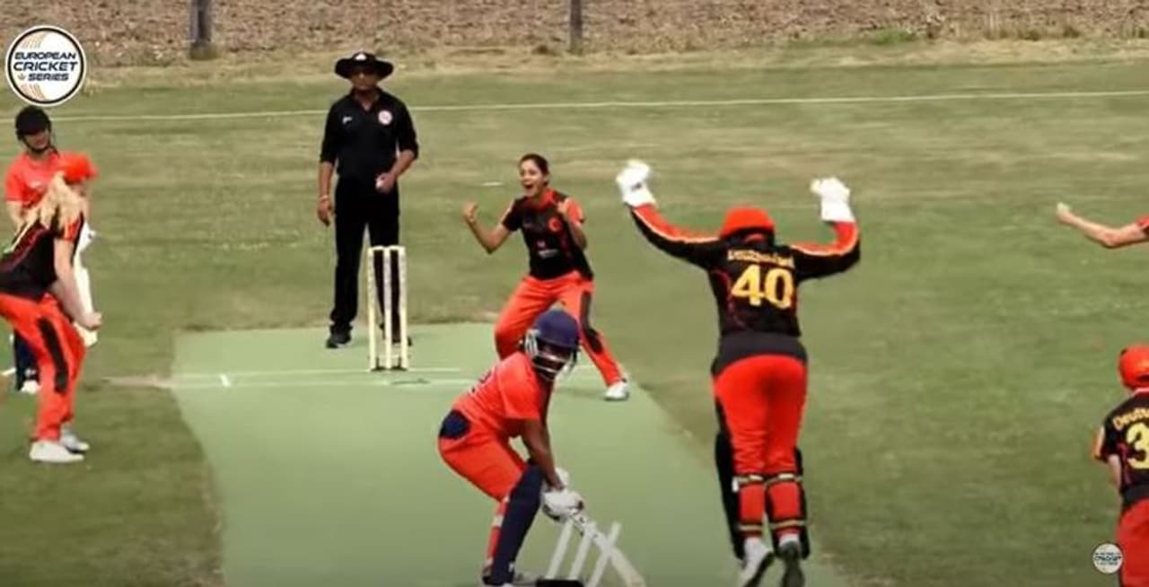 <p>Anuradha, 33, who is from Bengaluru, became the first woman bowler to achieve this rare feat. Thanks to her record bowling figures of 5/1 in three overs (3 2 1 5), Germany thrashed Austria by 137 runs at the Seebarn Cricket Ground, Seebarn, Lower Austria.</p> <p>Anuradha, 33, who is from Bengaluru, became the first woman bowler to achieve this rare feat. Thanks to her record bowling figures of 5/1 in three overs (3 2 1 5), Germany thrashed Austria by 137 runs at the Seebarn Cricket Ground, Seebarn, Lower Austria.</p>