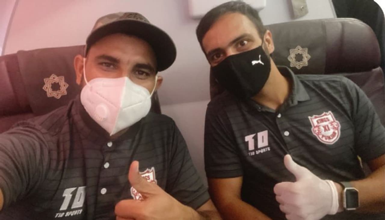 <p>KXIP took to their social media accounts to post pictures of players being seated in an aircraft. Also, the team’s fast bowler Mohammed Shami shared images on Twitter and Instagram.</p> <p>KXIP took to their social media accounts to post pictures of players being seated in an aircraft. Also, the team’s fast bowler Mohammed Shami shared images on Twitter and Instagram.</p>