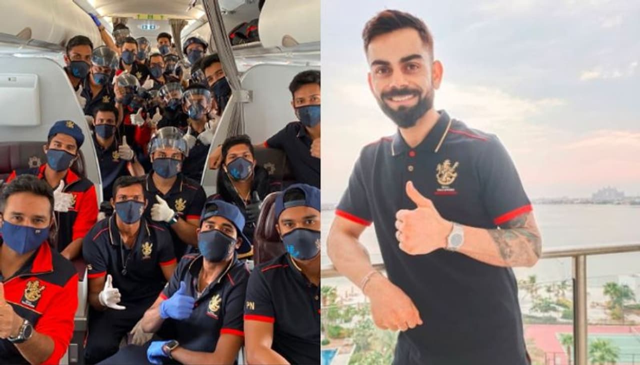 <p>After RCB players landed in Dubai in a charter flight, Kohli took a separate flight to join his teammates.</p> <p>After RCB players landed in Dubai in a charter flight, Kohli took a separate flight to join his teammates.</p>