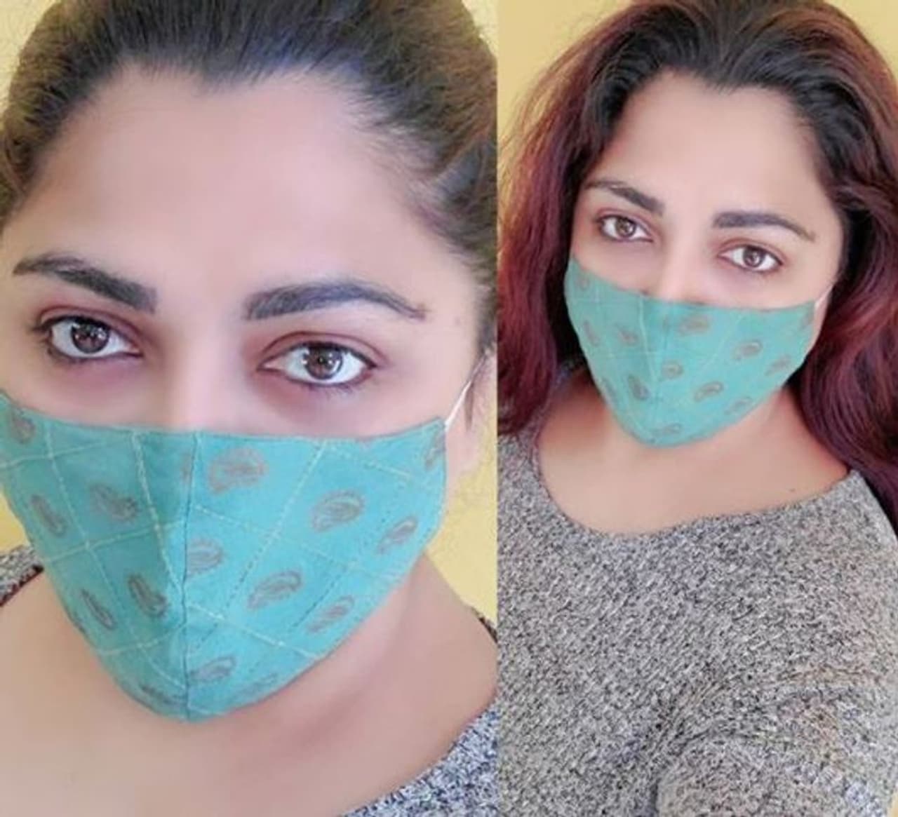 <p>வாவ்... உடைக்கு ஏற்ற போல் மாஸ்க் போட்டு கெத்து காட்டும் குஷ்பு&nbsp;</p>