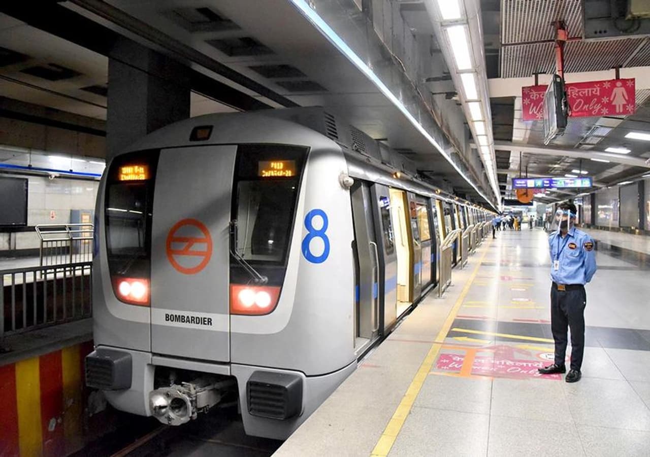 <p>The Delhi Metro resumed services on two more of its lines starting 7am Wednesday. Trains started running on the 65.35km Blue Line, connecting Dwarka Sector 21 and Vaishali/Noida Electronic City, and on the 57.58km Pink Line, connecting Majlis Park and Shiv Vihar.<br /> </p> <p>The Delhi Metro resumed services on two more of its lines starting 7am Wednesday. Trains started running on the 65.35km Blue Line, connecting Dwarka Sector 21 and Vaishali/Noida Electronic City, and on the 57.58km Pink Line, connecting Majlis Park and Shiv Vihar.<br /> </p>