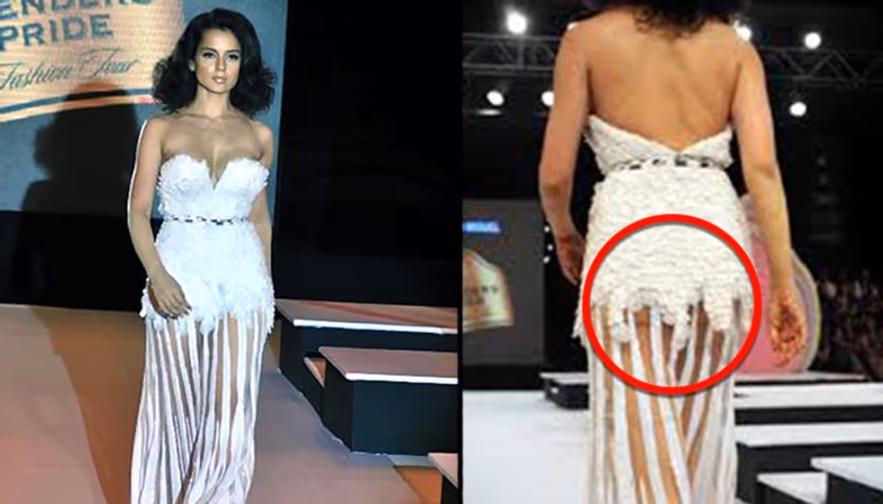 <p>நடிகை கங்கனா ரணாவத் ஒருமுறை நிகழ்ச்சி ஒன்றில், வெள்ளை நிறத்தில் சிறகுகளால் ஆன ஆடையை அணிந்திருந்தார். முன்பகுதி பார்ப்பதற்கு அழகாக இருந்தாலும், பின் பகுதி அப்பட்டமாக தெரிந்ததால் அதிகம் ட்ரோல் செய்யப்பட்டார்.</p> <p>நடிகை கங்கனா ரணாவத் ஒருமுறை நிகழ்ச்சி ஒன்றில், வெள்ளை நிறத்தில் சிறகுகளால் ஆன ஆடையை அணிந்திருந்தார். முன்பகுதி பார்ப்பதற்கு அழகாக இருந்தாலும், பின் பகுதி அப்பட்டமாக தெரிந்ததால் அதிகம் ட்ரோல் செய்யப்பட்டார்.</p>