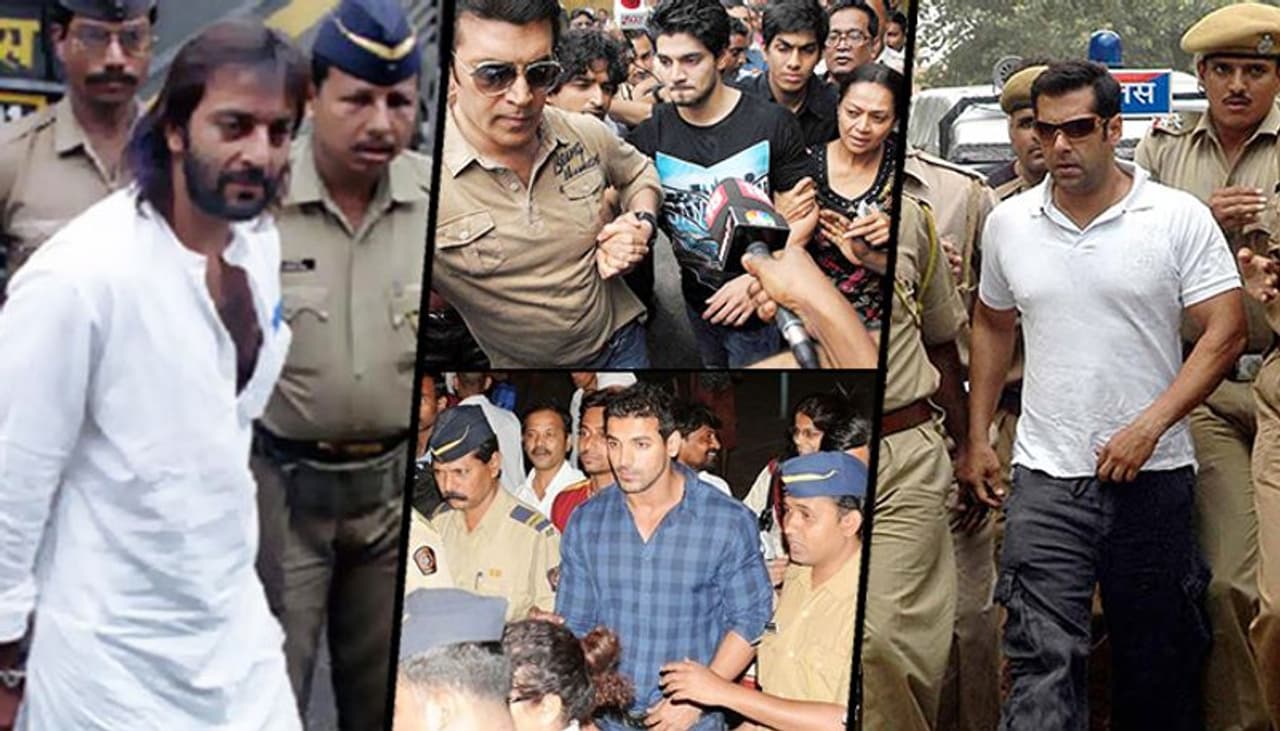 <p>But sometimes celebs lose control in real life. The new addition to this list is actress Rhea Chakraborty who was arrested by the NCB in the Sushant Singh Rajput case. Here is a list of Bollywood actors who went to jail.</p> <p>But sometimes celebs lose control in real life. The new addition to this list is actress Rhea Chakraborty who was arrested by the NCB in the Sushant Singh Rajput case. Here is a list of Bollywood actors who went to jail.</p>