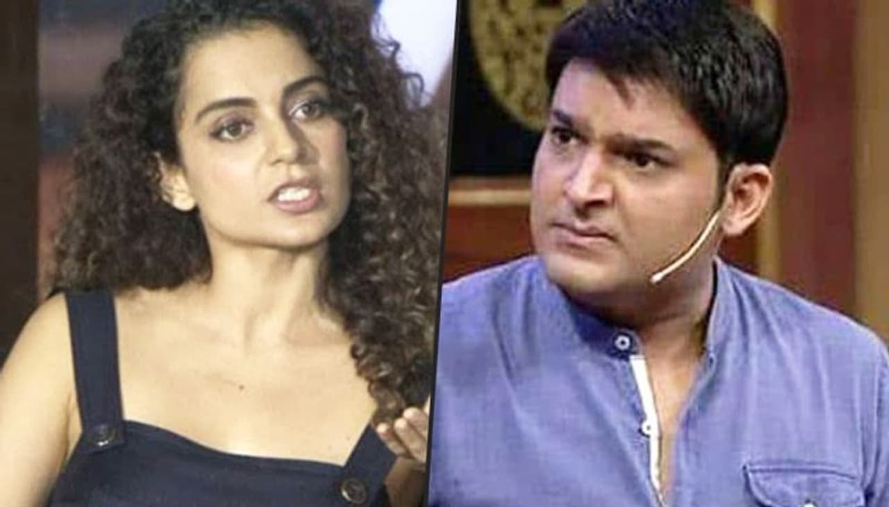 <p>Kangana Ranaut appeared on the very famous singing reality show The Voice to promote her film Rangoon. Amid all the funny and light hearted moments, Kangana took offense on one of the comic sequences performed by a female comedian Sugandha Mishra.<br /> </p><p> </p> <p>Kangana Ranaut appeared on the very famous singing reality show The Voice to promote her film Rangoon. Amid all the funny and light hearted moments, Kangana took offense on one of the comic sequences performed by a female comedian Sugandha Mishra.<br /> </p><p> </p>