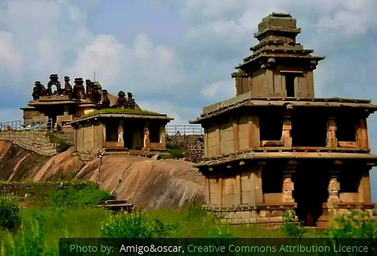 <p>The Hidimbeshwara temple is located in the Chitradurga Fort</p>