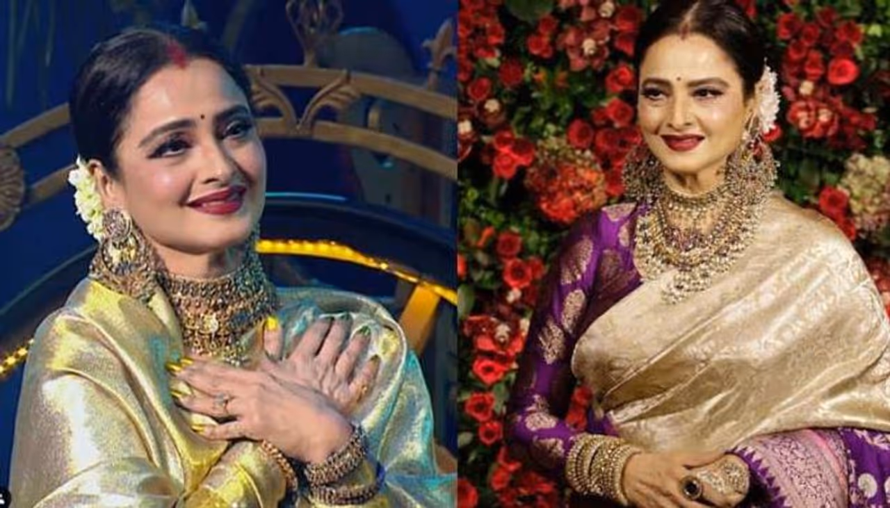 <p>Rekha aka Bhanurekha Ganesan was born in Madras, (Chennai) on October 10, 1954, yesterday she celebrated her 66th birthday. Rekha started her career as a child artist in 1958 before making her debut with Sawan Bhadon 12 years later.</p>