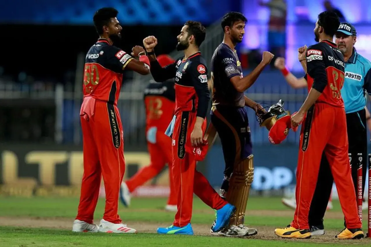 <p>In what turned out to be low scoring one sided domination, former champions Kolkata Knight Riders succumbed to an eight wicket defeat. In Match 39 of the ongoing Indian Premier League (IPL), Royal Challengers Bangalore (RCB) outplayed KKR at the Sheikh Zayed Stadium in Abu Dhabi on Wednesday. The win took RCB to the second spot, as we take a look at the records broken.</p>