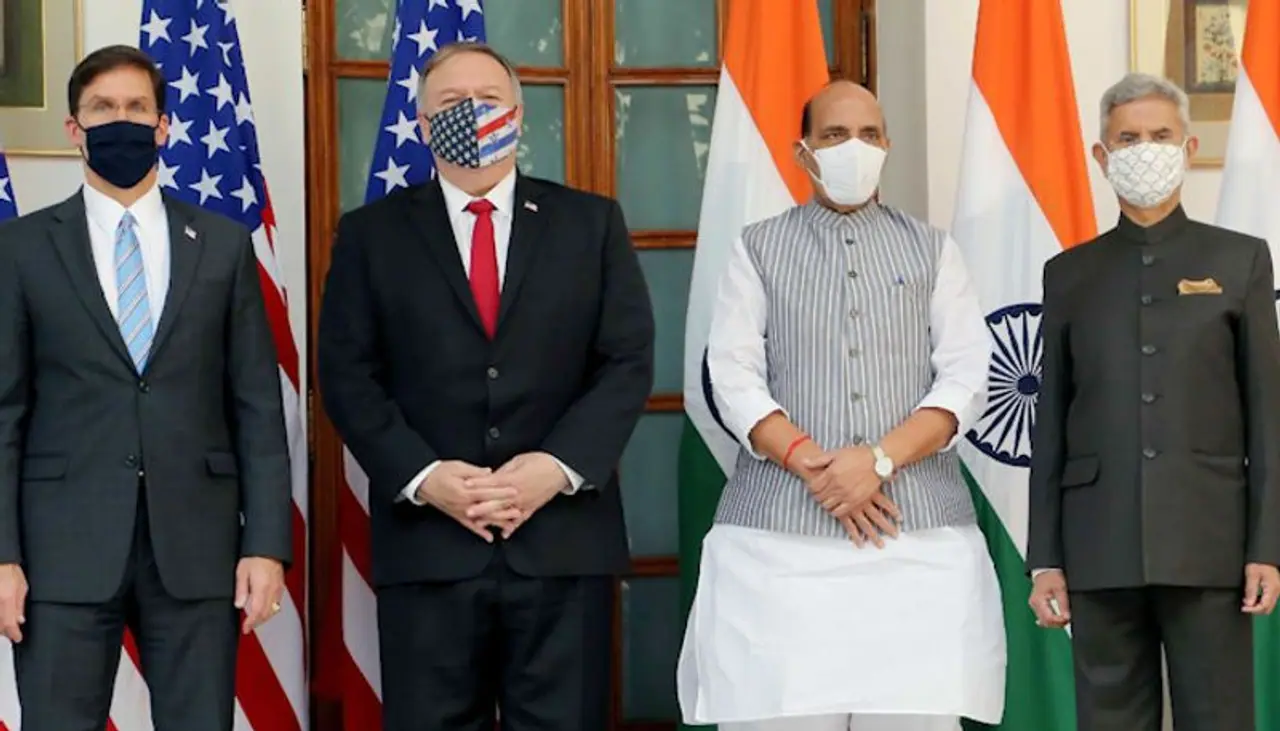 <p>In the backdrop of India's tense border standoff with China in eastern Ladakh, India and the US inked the landmark defence pact BECA that will allow sharing of high end military technology, geospatial maps and classified satellite data between their militaries. The two countries also promised to boost security ties and strategic cooperation in the Indo Pacific amidst China's growing economic and military clout in the region.</p>