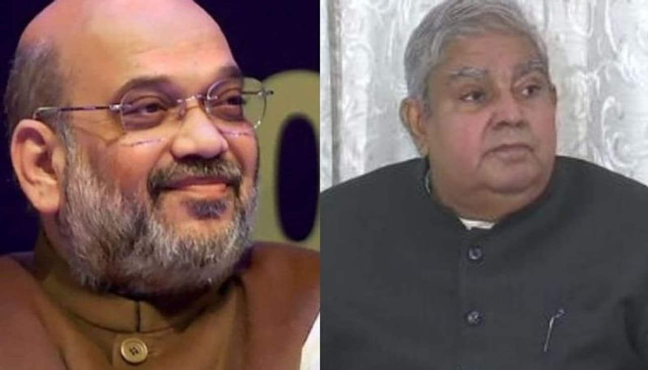 <p>According to sources, Amit Shah and Jagdeep Dhankar are likely to discuss the present political situation in West Bengal. Dhankar is scheduled to meet Amit Shah at 11 am today.</p> <p>According to sources, Amit Shah and Jagdeep Dhankar are likely to discuss the present political situation in West Bengal. Dhankar is scheduled to meet Amit Shah at 11 am today.</p>
