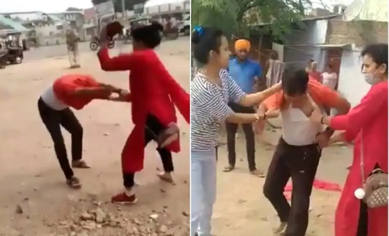 <p>ಕಾಂಗ್ರೆಸ್ ಜಿಲ್ಲಾಧ್ಯಕ್ಷರೊಬ್ಬರನ್ನ ಮಹಿಳೆಯರು ಥಳಿಸಿರುವ ವೀಡಿಯೋ ಸೋಶಿಯಲ್ ಮೀಡಿಯಾದಲ್ಲಿ ವೈರಲ್ ಆಗಿದೆ.&nbsp;</p>