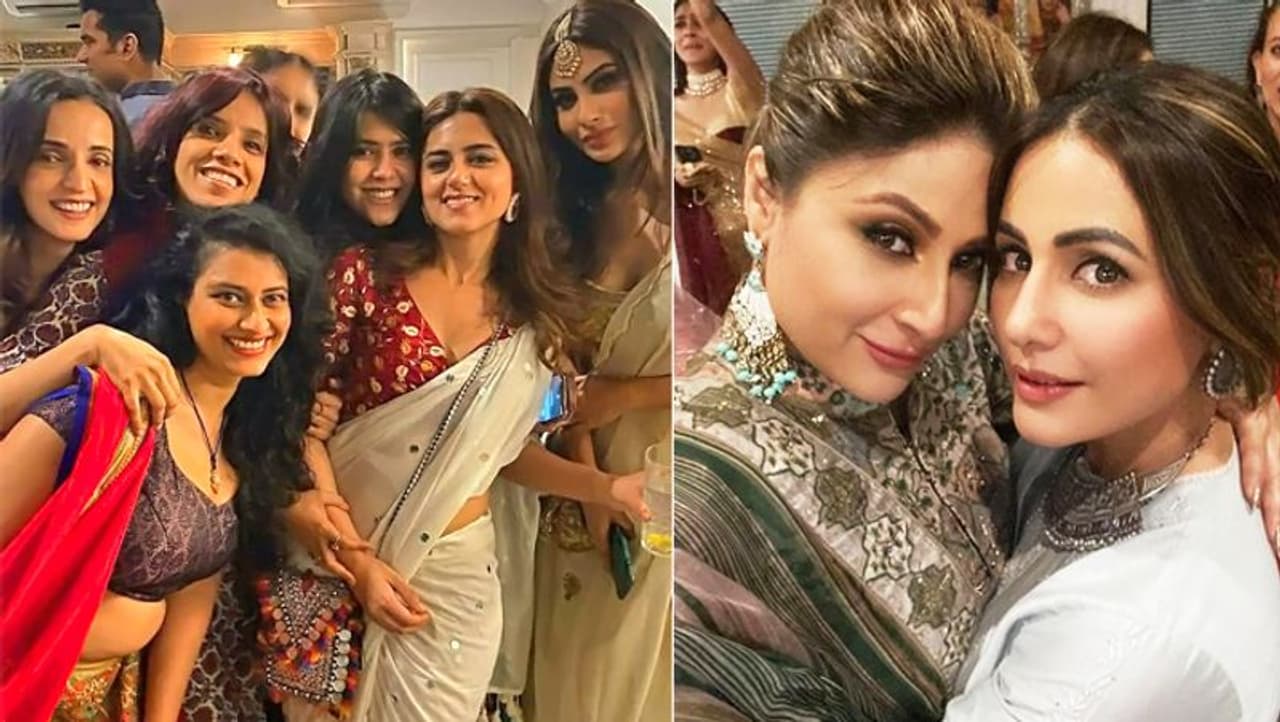 <p>ಏಕ್ತಾ ಕಪೂರ್ ದೀಪಾವಳಿ ಪಾರ್ಟಿಯಲ್ಲಿ ಇಬ್ಬರೂ ಕಮೋಲಿಕಾ ಅಂದರೆ ಊರ್ವಶಿ ಧೋಲಾಕಿಯಾ ಮತ್ತು ಹಿನಾ ಖಾನ್ ಒಂದೇ ಫ್ರೇಮ್ನಲ್ಲಿ ಕಾಣಿಸಿಕೊಂಡಿದ್ದಾರೆ. ಮತ್ತೊಂದೆಡೆ ಮೌನಿ ರಾಯ್, ರಿದ್ಧಿ ಡೋಗ್ರಾ, ಕ್ರಿಸ್ಟಲ್ ಡಿಸೋಜಾ ಮತ್ತು ಮುಂತಾದವರು ಇದ್ದಾರೆ. </p> <p>ಏಕ್ತಾ ಕಪೂರ್ ದೀಪಾವಳಿ ಪಾರ್ಟಿಯಲ್ಲಿ ಇಬ್ಬರೂ ಕಮೋಲಿಕಾ ಅಂದರೆ ಊರ್ವಶಿ ಧೋಲಾಕಿಯಾ ಮತ್ತು ಹಿನಾ ಖಾನ್ ಒಂದೇ ಫ್ರೇಮ್ನಲ್ಲಿ ಕಾಣಿಸಿಕೊಂಡಿದ್ದಾರೆ. ಮತ್ತೊಂದೆಡೆ ಮೌನಿ ರಾಯ್, ರಿದ್ಧಿ ಡೋಗ್ರಾ, ಕ್ರಿಸ್ಟಲ್ ಡಿಸೋಜಾ ಮತ್ತು ಮುಂತಾದವರು ಇದ್ದಾರೆ. </p>