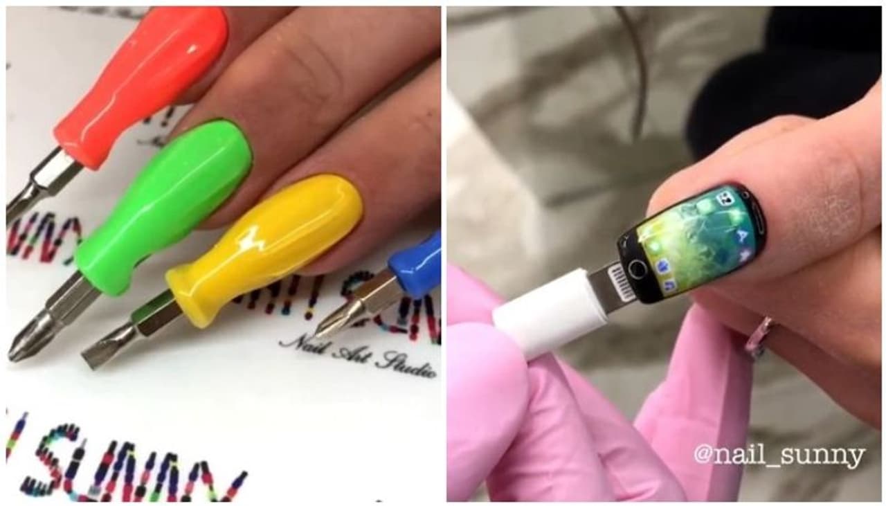 <p>നഖങ്ങളില്‍ കൊഞ്ചിന്‍റെ തല, പഴി കേട്ട് &nbsp;നെയില്‍ ആര്‍ട്ട് സലോണ്‍. വിചിത്രമായ രീതിയില്‍ നഖങ്ങളില്‍ അലങ്കാരപ്പണികള്‍ ചെയ്യുന്നതില്‍ പ്രശസ്തമായ റഷ്യന്‍ സലോണാണ് നെയില്‍ സണ്ണി.<br />ചിത്രങ്ങള്‍ക്ക് കടപ്പാട്: നെയില്‍ സണ്ണി</p>