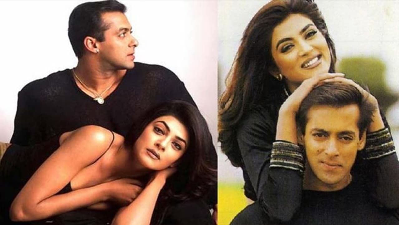 <p>Beauty queen Sushmita Sen and Bollywood hunk Salman Khan have worked in a few films like Biwi No 1. Maine Pyar Kyun Kiya, Tumko Naa Bhul Payenge to name a few.</p>
