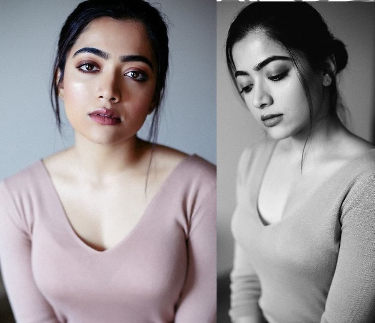 <p>The new and fresh National crush, Rashmika Mandanna, flew back to Hyderabad last night, after spending two weeks in Mumbai for the preparation of her big Bollywood debut film, 'Mission Majnu', alongside Sidharth Malhotra in Mumbai. </p> <p>The new and fresh National crush, Rashmika Mandanna, flew back to Hyderabad last night, after spending two weeks in Mumbai for the preparation of her big Bollywood debut film, 'Mission Majnu', alongside Sidharth Malhotra in Mumbai. </p>