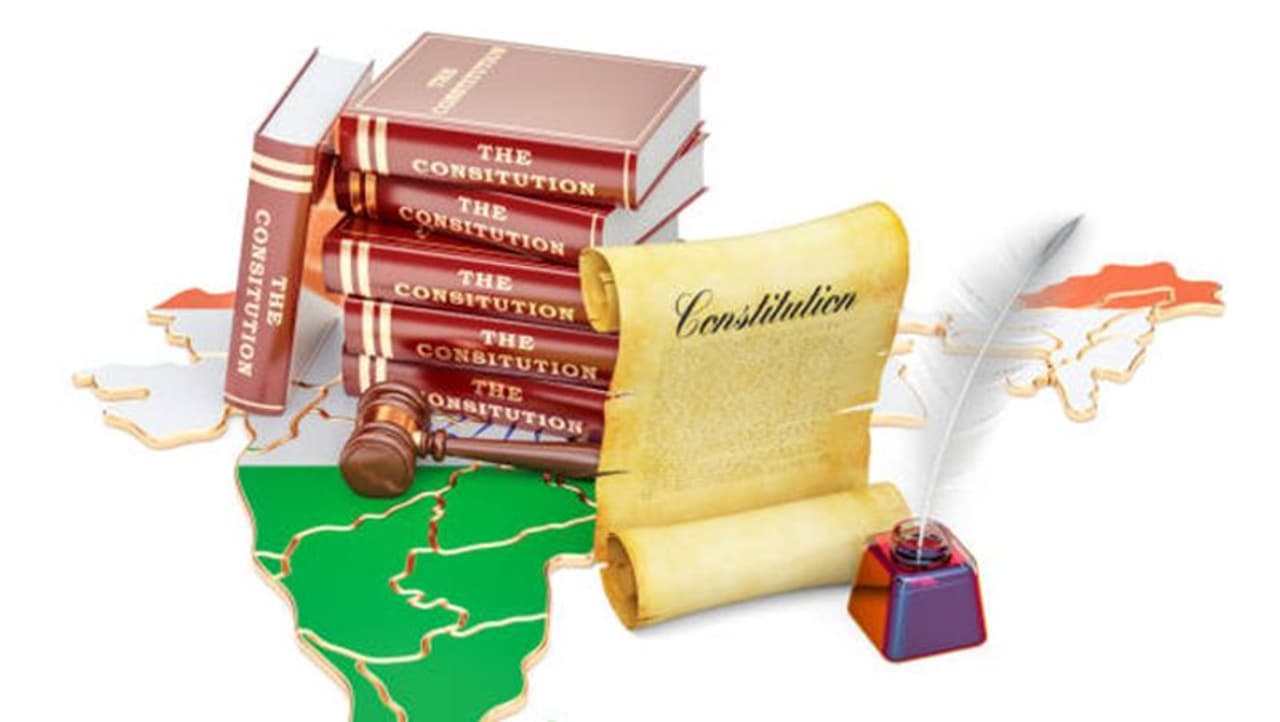 <p>The Indian Constitution's name is borrowed from the United States. Its positions and functions is borrowed from the British Constitution.</p> <p>The Indian Constitution's name is borrowed from the United States. Its positions and functions is borrowed from the British Constitution.</p>