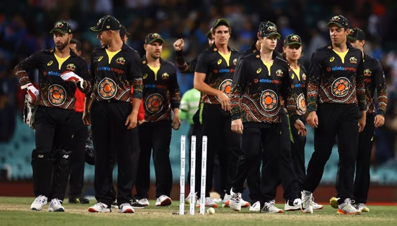 <p>Visitors India could not deliver a subtle reply to Australia's ruthless bowling, as they lost the third and final Twenty20 International (T20I) at the Sydney Cricket Ground (SCG) on Tuesday. With this loss, India failed to rise to the second spot in the ICC T20I Rankings.</p> <p>Visitors India could not deliver a subtle reply to Australia's ruthless bowling, as they lost the third and final Twenty20 International (T20I) at the Sydney Cricket Ground (SCG) on Tuesday. With this loss, India failed to rise to the second spot in the ICC T20I Rankings.</p>