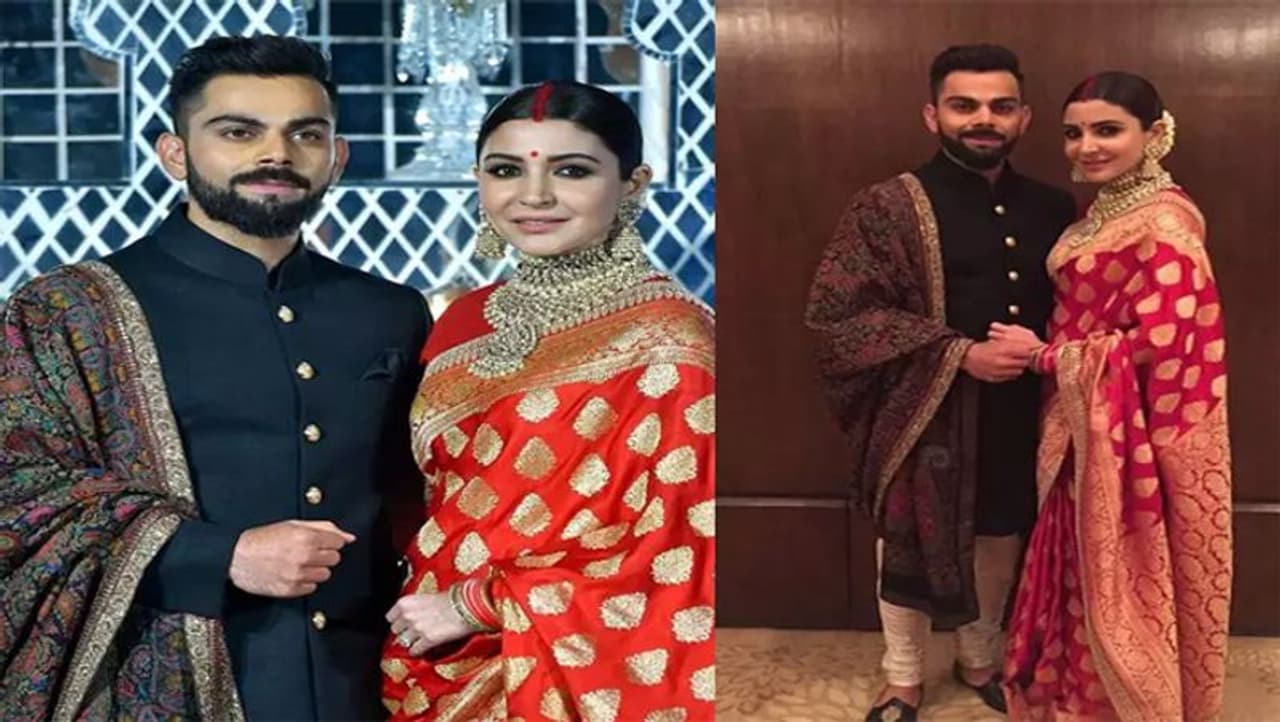 <p style="text align: justify;">Anushka Sharma and Virat Kohli tied the knot in Italy in December 2017. The duo dated for a few years before getting married. It was a beautiful destination wedding as the couple took vows in an intimate ceremony.</p> <p style="text align: justify;">Anushka Sharma and Virat Kohli tied the knot in Italy in December 2017. The duo dated for a few years before getting married. It was a beautiful destination wedding as the couple took vows in an intimate ceremony.</p>