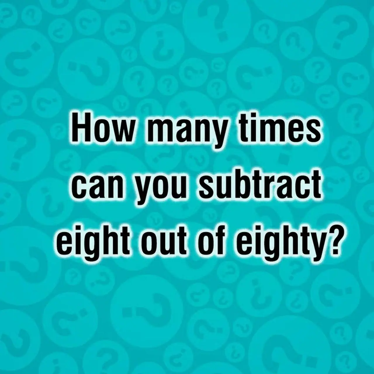 <p><strong>Answer: Once, because the next time, 8 will have to be subtracted from 72</strong></p> <p><strong>Answer: Once, because the next time, 8 will have to be subtracted from 72</strong></p>