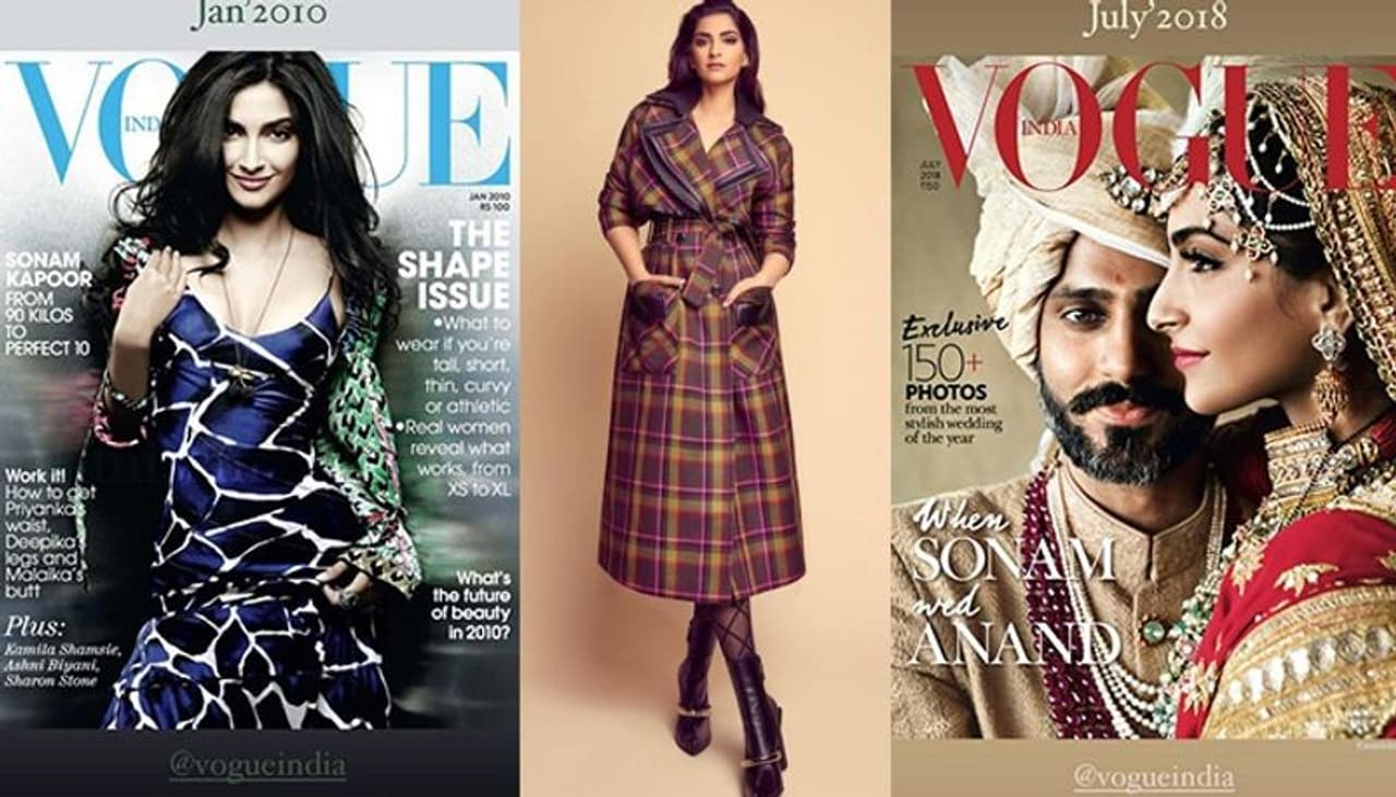 <p style="text align: justify;">Sonam Kapoor took her Instagram account yesterday, December 21 and posted a story with the caption: "Taking a walk down memory lane...in stilettos! #SKACoverStory Vogue India" with a stiletto and a wink emoji.<br /> </p> <p style="text align: justify;">Sonam Kapoor took her Instagram account yesterday, December 21 and posted a story with the caption: "Taking a walk down memory lane...in stilettos! #SKACoverStory Vogue India" with a stiletto and a wink emoji.<br /> </p>