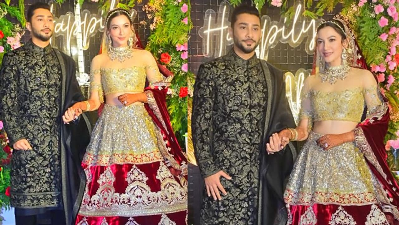 <p style="text align: justify;">Gauhar Khan and Zaid Darbar tied the knot of marriage, love, and togetherness in Mumbai on Friday, December 25 and later threw a lavish reception party. What began as a lockdown romance grew into a marriage. They both looked gorgeous dressed in traditional attires, here are a few pictures from their wedding and reception.</p> <p style="text align: justify;">Gauhar Khan and Zaid Darbar tied the knot of marriage, love, and togetherness in Mumbai on Friday, December 25 and later threw a lavish reception party. What began as a lockdown romance grew into a marriage. They both looked gorgeous dressed in traditional attires, here are a few pictures from their wedding and reception.</p>