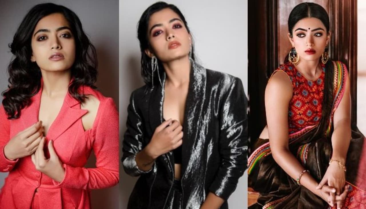 <p>Rashmika Mandanna, who is now too busy juggling shooting for her films in North and South, is recently seen at the Hyderabad airport to start her first Pan India film, 'Pushpa' .</p>