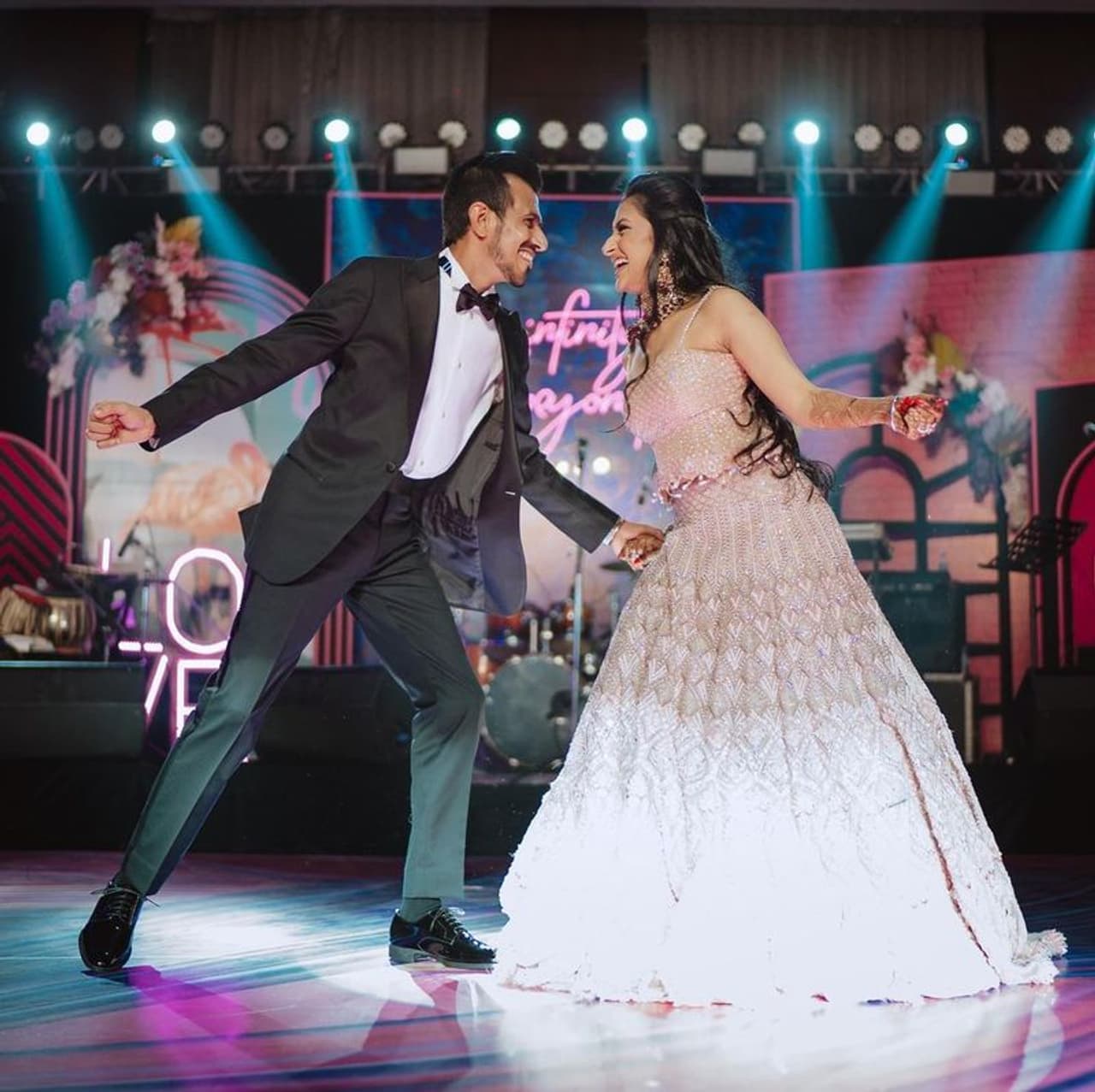 <p>Indian leg spinner, Yuzvendra Chahal continues to impress the Team India management and fans with his performance. Meanwhile, he has also impressed the fans following his marriage to YouTube choreographer, Dhanashree Verma.</p> <p>Indian leg spinner, Yuzvendra Chahal continues to impress the Team India management and fans with his performance. Meanwhile, he has also impressed the fans following his marriage to YouTube choreographer, Dhanashree Verma.</p>