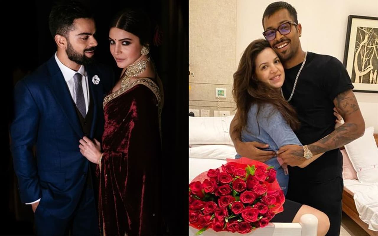 <p>Indian skipper, Virat Kohli and Bollywood wife, Anushka Sharma are the most celebrated couple in cricket and Bollywood. Meanwhile, of late, Indian all rounder, Hardik Pandya and his Bollywood wife, Natasa Stankovic have drawn tremendous attention.</p> <p>Indian skipper, Virat Kohli and Bollywood wife, Anushka Sharma are the most celebrated couple in cricket and Bollywood. Meanwhile, of late, Indian all rounder, Hardik Pandya and his Bollywood wife, Natasa Stankovic have drawn tremendous attention.</p>